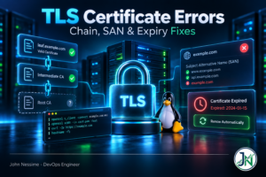 Read more about the article TLS Certificate Errors: Chain Issues, SANs, and Expiry Automation
