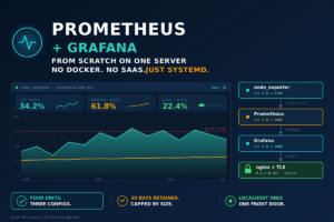 Read more about the article Prometheus + Grafana From Scratch on One Server