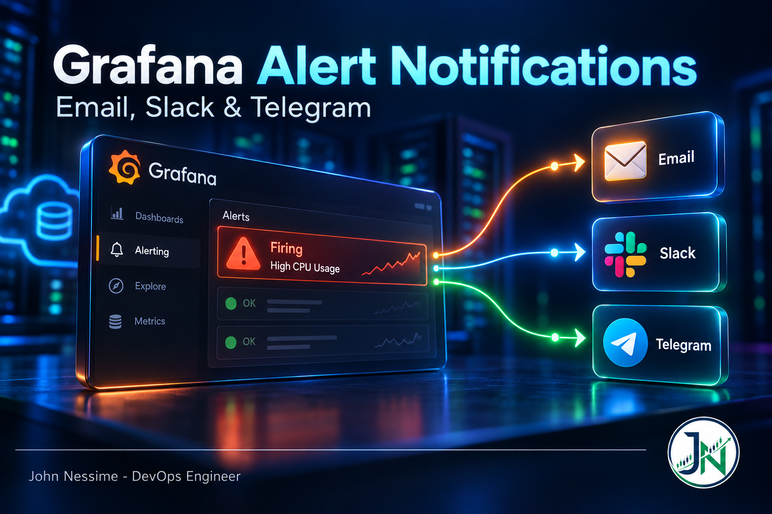 Read more about the article Grafana Alert Notifications That Actually Arrive: Email, Slack and Telegram