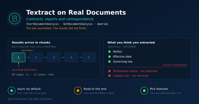 Amazon Textract Data Extraction: What Breaks on Real Contracts and Reports
