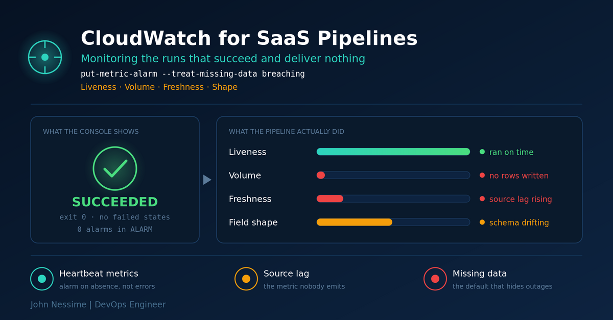 Read more about the article CloudWatch Data Pipeline Monitoring: Catching the Runs That Succeed and Deliver Nothing