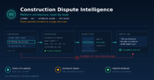 Read more about the article Designing a Construction Dispute Intelligence Platform That Survives Cross-Examination