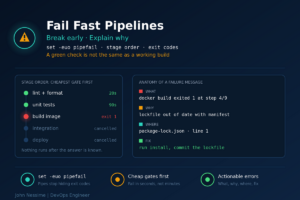 Read more about the article Green Check, Broken Build: How to Build a Fail Fast Pipeline That Explains Why