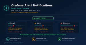 Read more about the article Grafana Alert Notifications That Actually Arrive: Email, Slack and Telegram