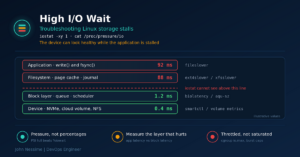 Read more about the article Troubleshooting High I/O Wait Without Blaming the Disk
