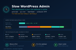Read more about the article Your Site Is Fast and Your Dashboard Is Not: Fixing a Slow WordPress Admin