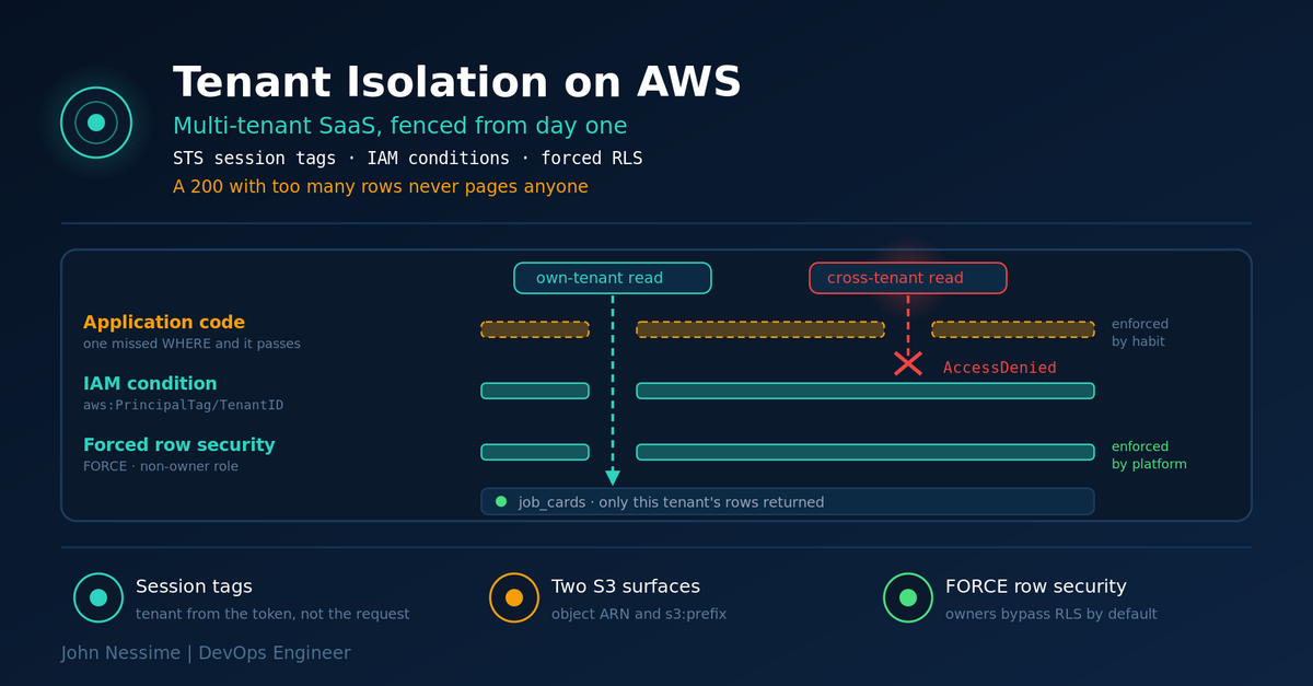 Read more about the article Tenant Isolation on AWS: Building a Multi-Tenant Workshop Platform That Doesn’t Leak
