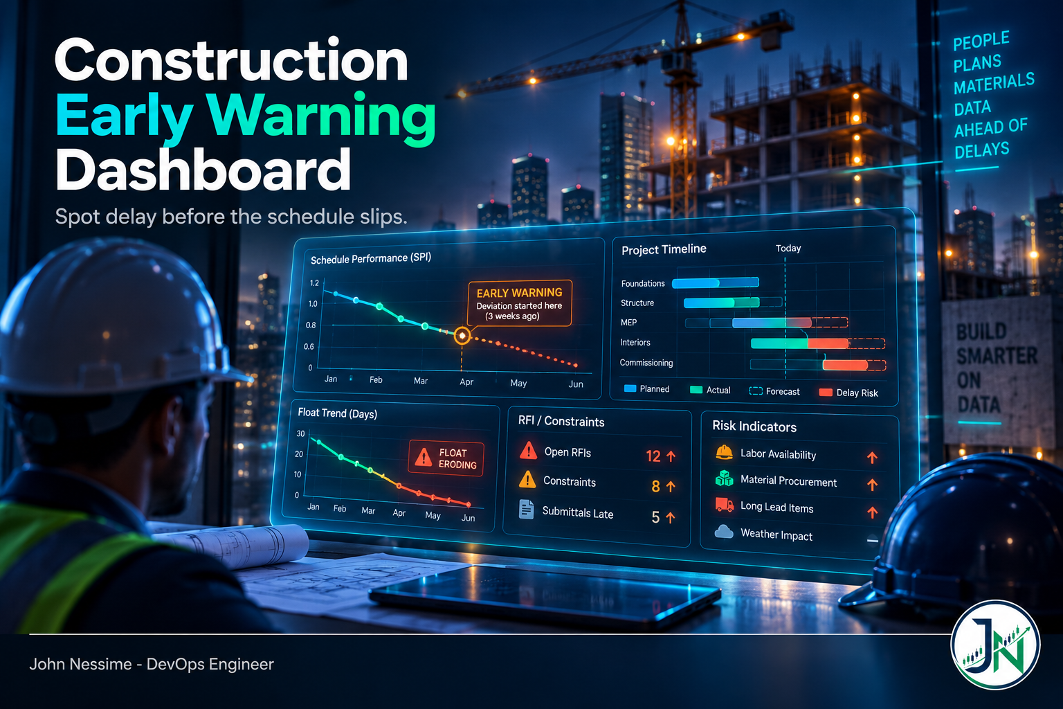 Read more about the article The Delay Was in the Data Three Weeks Ago: Building a Construction Early Warning Dashboard