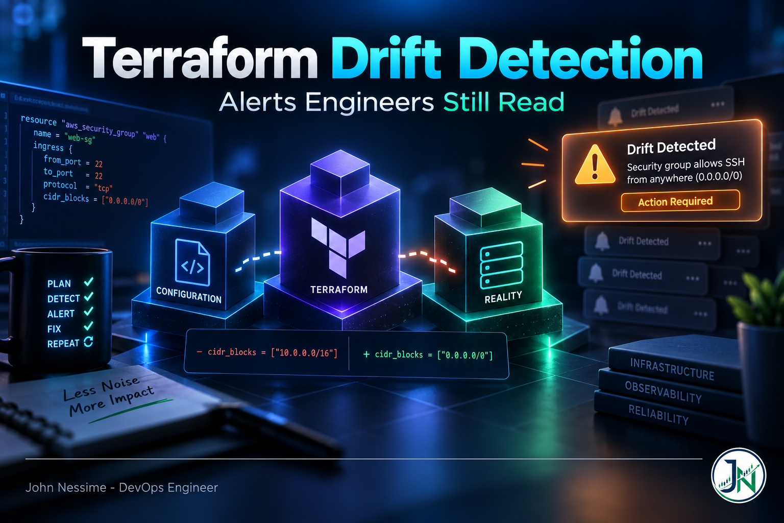 Read more about the article Terraform Drift Detection That Nobody Mutes