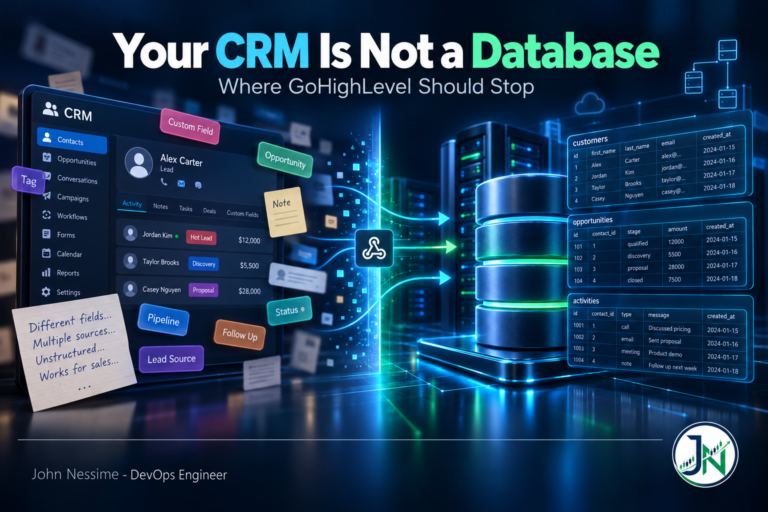 Your CRM Is Not a Database: Where GoHighLevel Should Stop