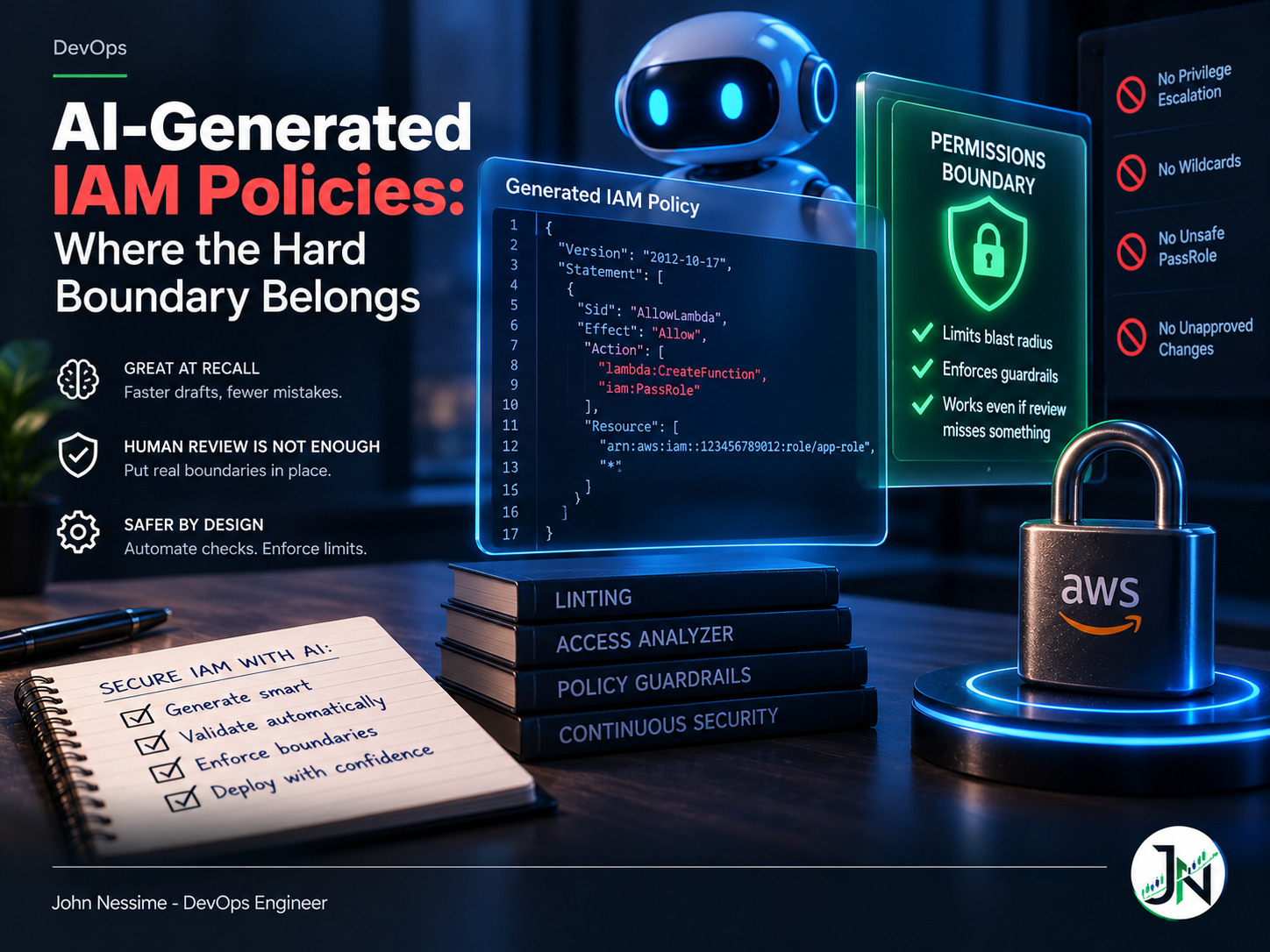 Read more about the article AI-Generated IAM Policies: Where the Hard Boundary Belongs