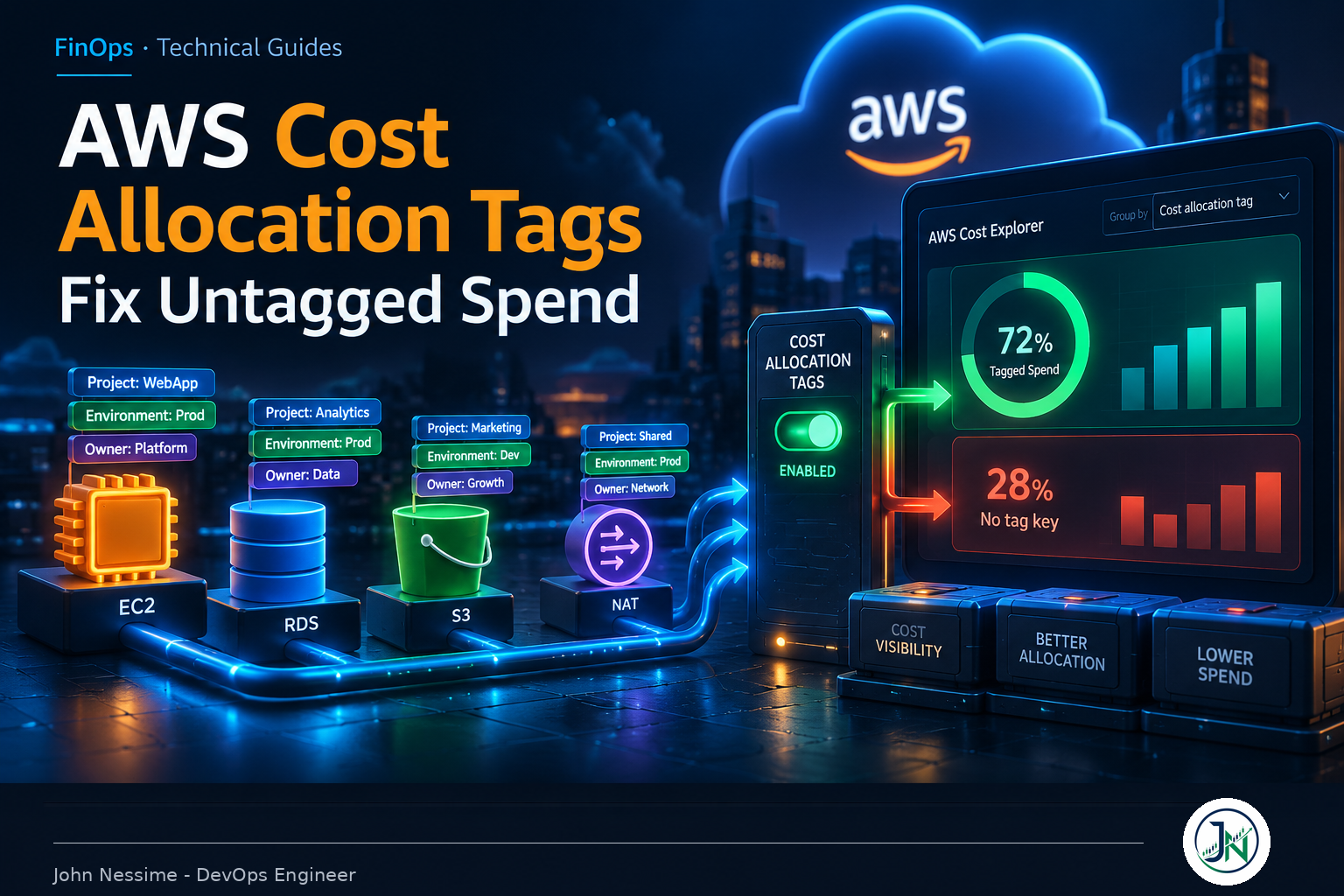 Read more about the article AWS Cost Allocation Tags: Getting Real Coverage on a Messy Bill